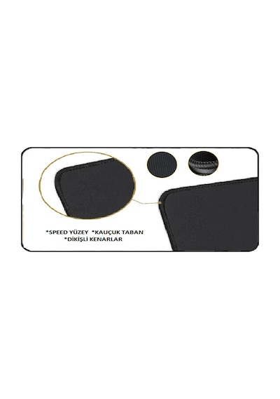 Azemax 3mm 70x30 Oyuncu Mouse Pad Fortnıte Desenli Speed Yüzey