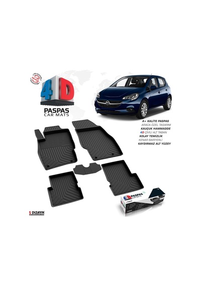 Opel Corsa E 4d Havuzlu Paspas Omsa