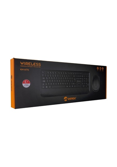 Miaxtreme Km-6176 Offical Siyah Kablosuz Combo Q Multimedia Klavye + Mouse Set