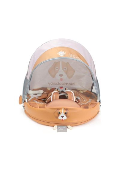 Mambobaby Yüzme Simidi - Puppy, Emniyetli, Gölgelikli Ve Ayak Destekli