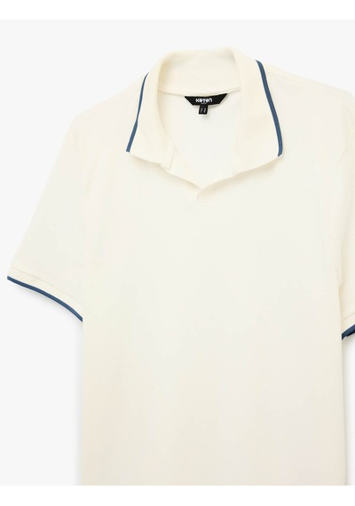 Koton 26yy59000201 Ekru Erkek T-shirt 6sam10093mk Ekru