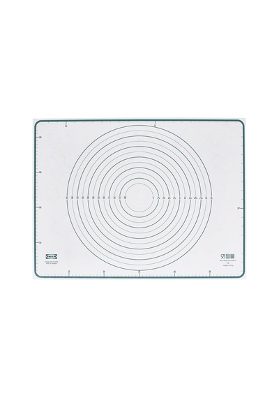 Ikea Baktradıtıon Silikon Pişirme Matı 61 X 46 Cm Beyaz Turkuaz Beyaz - Mavi