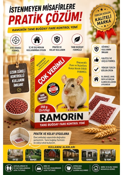 Tane Buğday Yemi 250 Gr Pratik Kullanım