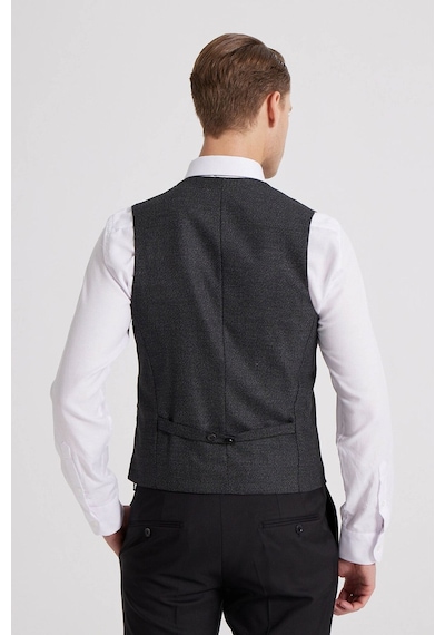 D's Damat Ds Damat Slim Fit Siyah Düz Mono Yaka Tek Yırtmaçlı Astarlı Takim Elbise Kombinli 8HFY5ORTKMBN2 Siyah