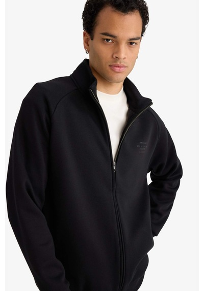 Defacto Boxy Fit İçi Yumuşak Tüylü Sweatshirt E1367ax26spbk81 Siyah-bk81