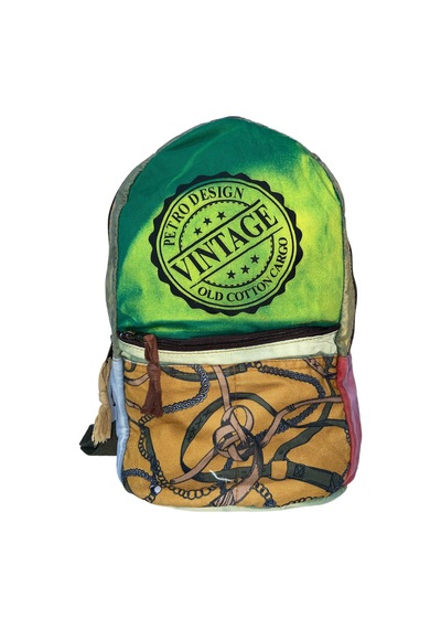 Old Cotton Cargo Kaliteli Tek Bölmeli Vintage Disayn Sırt Gezi Çantası Zermatt Bag 5122 Açık Yeşil