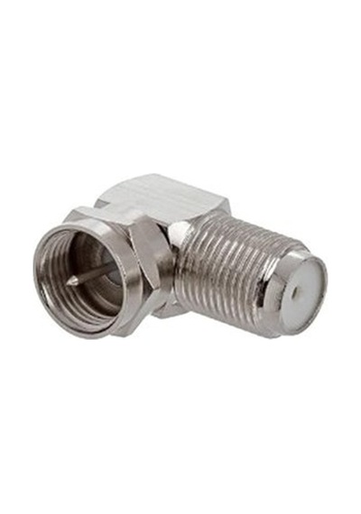 F Connector 90 Derece Erkek Dişi