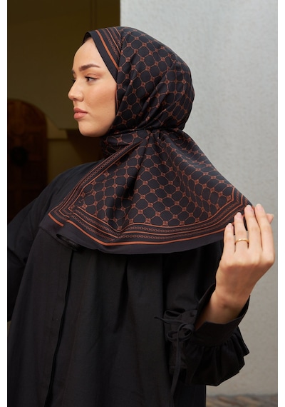 Silk Home %100 Twill İpek Şal 6514-03 Siyah