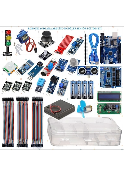 Robotik Kodlama Arduino Modüler Sensör Eğitim Seti