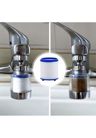 Sunup Sn-27145 Oynar Başlıklı Kireç Önleyici 5 Filtreli Su Tasarruflu Musluk Başlığı