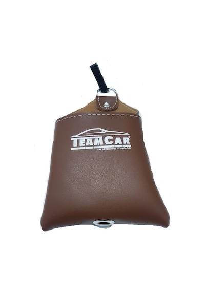 Teamcar Araç Içi Düzenleyici Deri Kese Kahverengi Telefonluk Kart