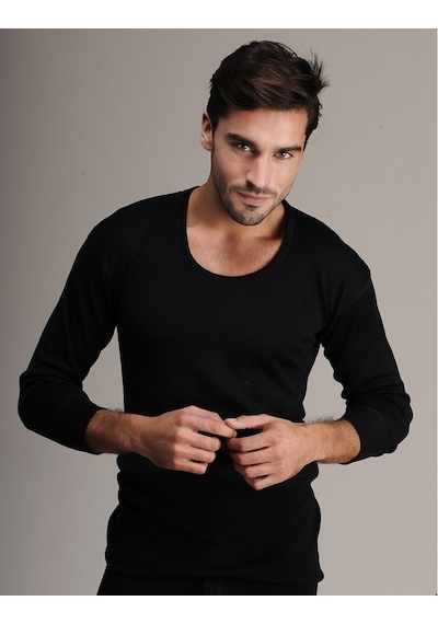 Hasyün Erkek Doğal Gerçek Yün Kısa, Uzun Kol Fanila