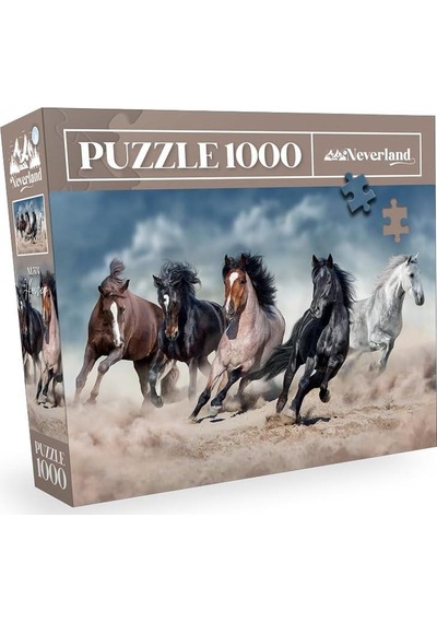 1000 Parça Puzzle - Horses Atlar