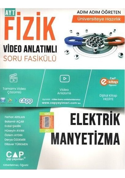 2025 Çap Fizik Elektrik Manyetizma Konu Anlatımlı Soru Bankası