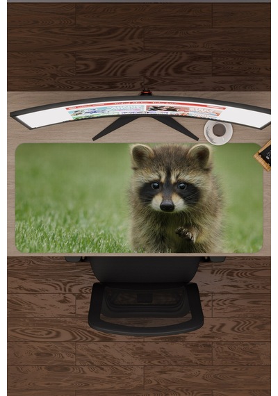 Rakun Kaymaz Dikişli Kauçuk Oyuncu Mousepad V2 - 90x40 Xxl Gaming Mouse Pad Fare Altlığı