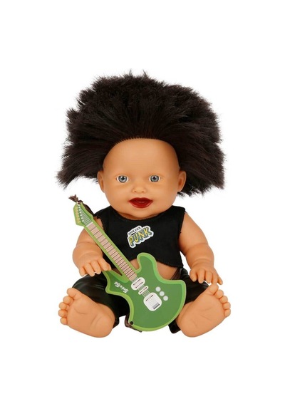 Punk Nil Bebek 23 Cm 23495 Siyah Iki Kulak Saçlı