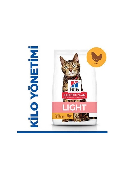Hill's Scıence Plan Light Yetişkin Tavuklu Kedi Maması 1,5 Kg