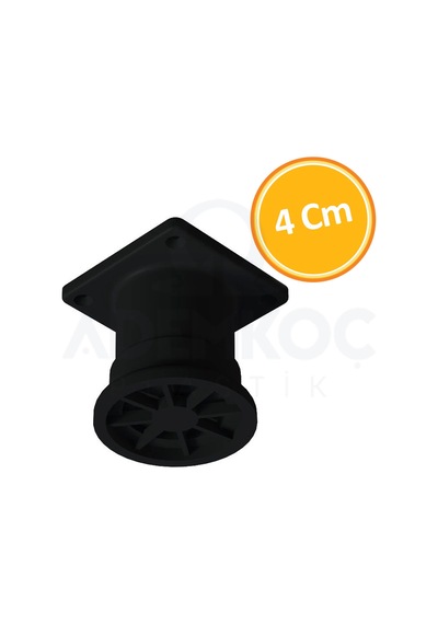 Cateksss 4 Cm Gizem Ayak Siyah - 5 Li Paket