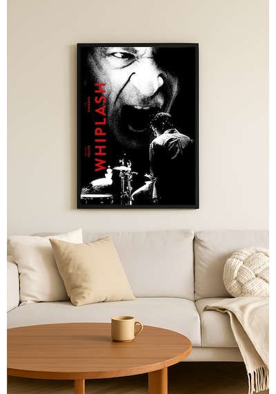 Whiplash Siyah Ahşap Çerçeveli Poster, Film Duvar Tablosu