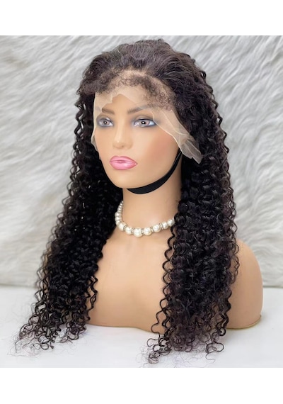 Gerçek Front Lace Tül Peruk Su Dalgası Doğal 65 70cm