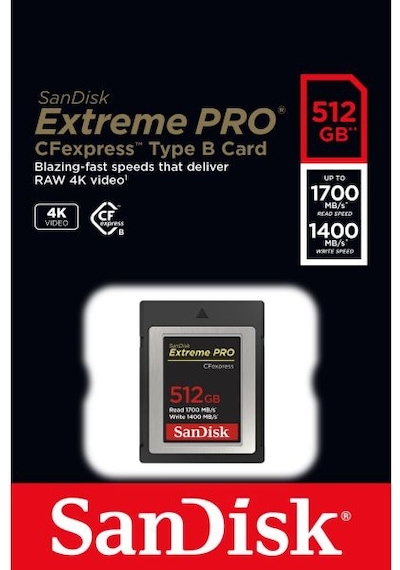 Sandisk Extreme Pro SDCFE-512G-GN4IN 512 GB CF Express Hafıza Kartı