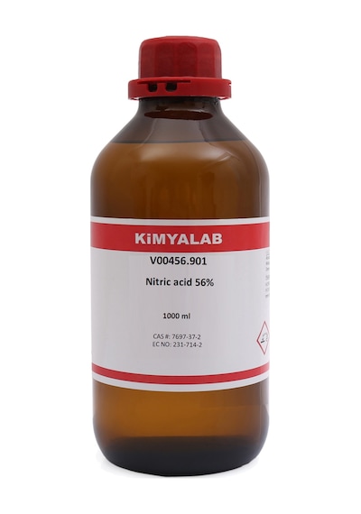 Kimyalab Nitrik Asit 56% Cam Şişe 1 L - Nitric acid HNO3