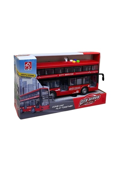 2 Katlı 27 Cm Sesli Işıklı Otobüs 1147 Kırmızı