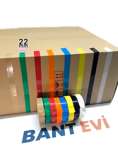 8 Renk İnce Koli Bandı Renkli Paketleme Ve İşaretleme Bantları