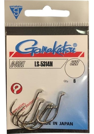 Gamakatsu Ls-5314N No:6/0 Nikel Olta Iğnesi 1/6