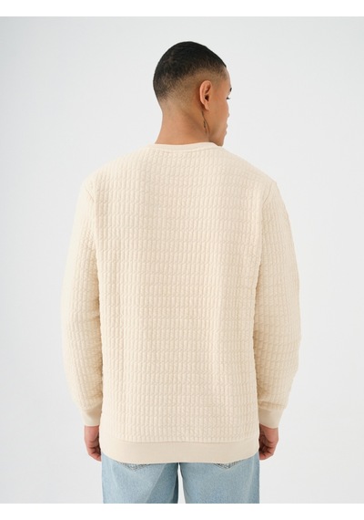 Erkek Ekru Sweat - Lf2037210 beyaz