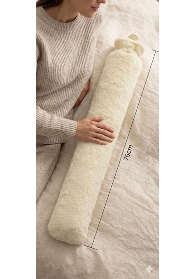 Peluş Kılıflı Uzun Sıcak Su Torbası 76 Cm - Yumuşak Dokulu 2500 Ml Kapasiteli Torba Çok renkli