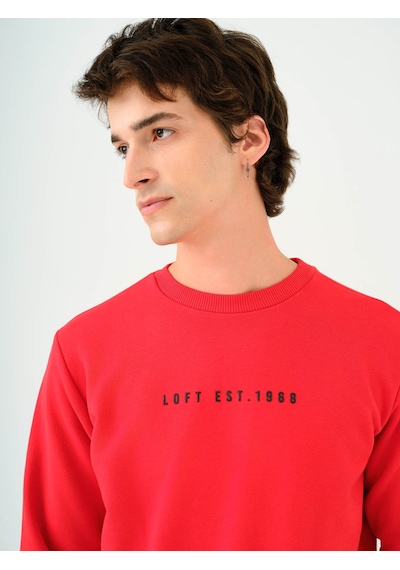 Loft Erkek Sweatshirt Mercan Lf2037100 25kp69000085 P6959 Mercan