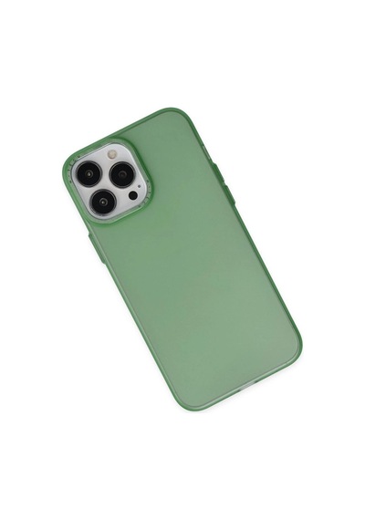 Apple iPhone Uyumlu 13 Pro Kılıf Modos Metal Kapak - Koyu Yeşil