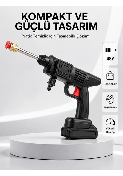 Kargo  48v Şarjlı Basınçlı Temizlik Tabancası 2025 A Kalite Seri Najmaddin
