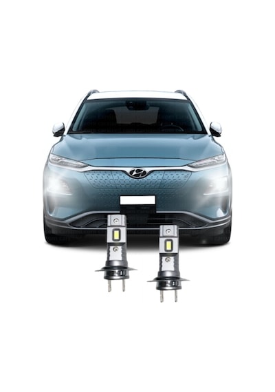 Megamarket06 Hyundaı Kona Led Xenon Kısa Far Ampulü H7 Mini Led 2'li Set