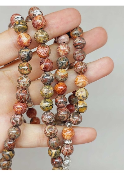 Jasper Taşı 99luk Tesbih 8.5mm 53086 Çok Renkli