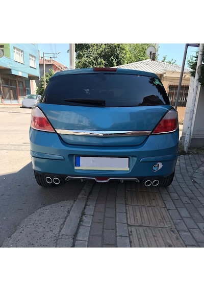 Opel Astra H Uyumlu Body Kit Difüzör 4 Çıkış Gri Yuvarlak