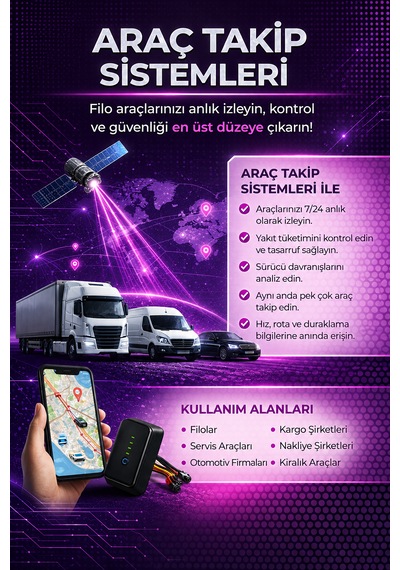 Araç Takip Cihazı Mobil Gprs Araç Motor Takip Sistemleri