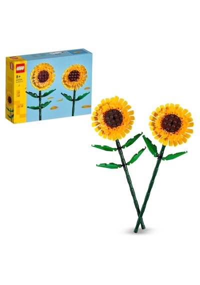 LEGO® Botanicals Ayçiçeği 40524 – 8 Yaş ve Üzeri Çocuklar için 2 Ayçiçeği İçeren Dekoratif Yaratıcı Oyuncak Yapım Seti (191 Parça)