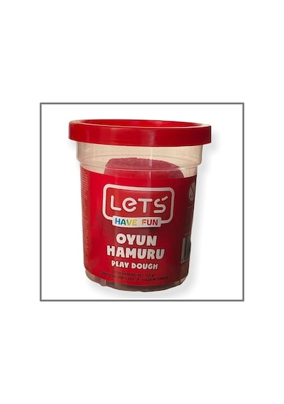 Lets Oyun Hamuru 115gr Kırmızı - 4 Adet Çok Renkli