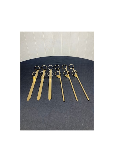 6 Lı Set Çelik Metal Olta Kazığı Kamış Tutucu Olta Kazığı Olta Tutucu