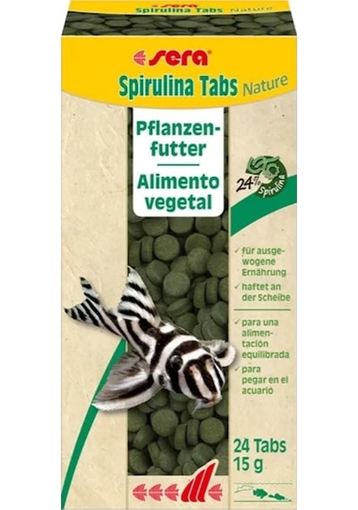 Sera Spirulina Nature – 24 Tablet