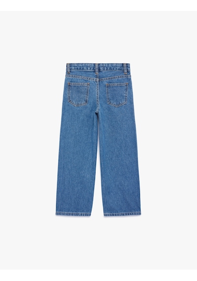 Koton Pamuklu Fiyonk Baskılı Taş Detaylı Denim Pantolon Koyu İndigo 6skg40019ad Koyu Indigo Koton Pamuklu Fiyonk Baskılı Taş Detaylı Denim Pantolon Koyu İndigo 6skg40019ad Koyu Indigo