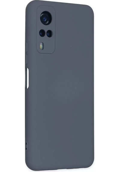 Newface Vivo Y53s Kılıf Nano İçi Kadife Silikon - Gri
