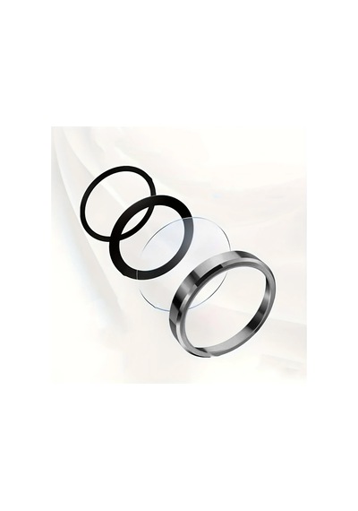 Apple iPhone Uyumlu  16 Pro Max Cppl Mikro Kamera Lens Koruyucu - Gri Gri