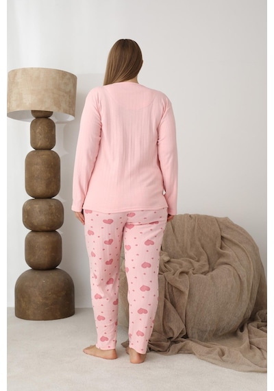 Boyraz Lindros Kadın Pamuk'lu Düğme Yaka Raporlu İnterlok Kışlık Battal Pijama Takımı 0110 - 1 Adet Pembe Boyraz Lindros Kadın Pamuk'lu Düğme Yaka Raporlu İnterlok Kışlık Battal Pijama Takımı 0110 - 1 Adet Pembe