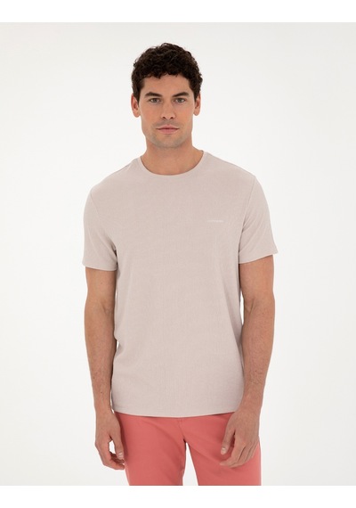 Pierre Cardin Erkek Bej Tişört 50288914-vr011 Bej