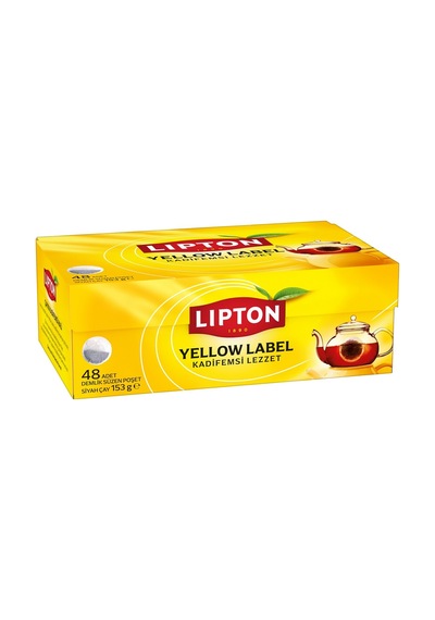 Lipton Demlik Poşet Çay Yellow Label 48'li 153g Kadifemsi Lezzet Tarı 150 G