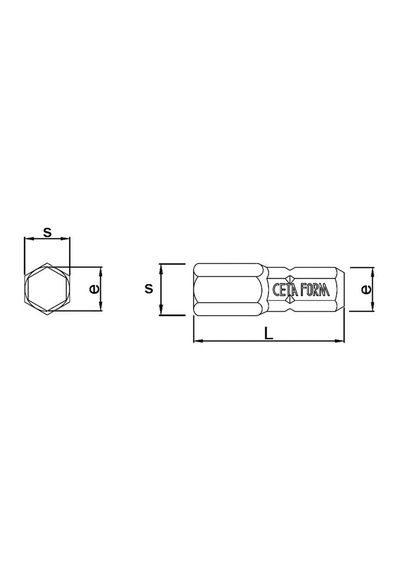 Ceta Form Cb/516hx05 5/16'' Darbeli Allen Bits Uç 5x30 Mm