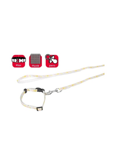 Yavru Köpek Boyun Tasma+uzatma 10-35 Cm/1mm, Mavi Çok Renkli